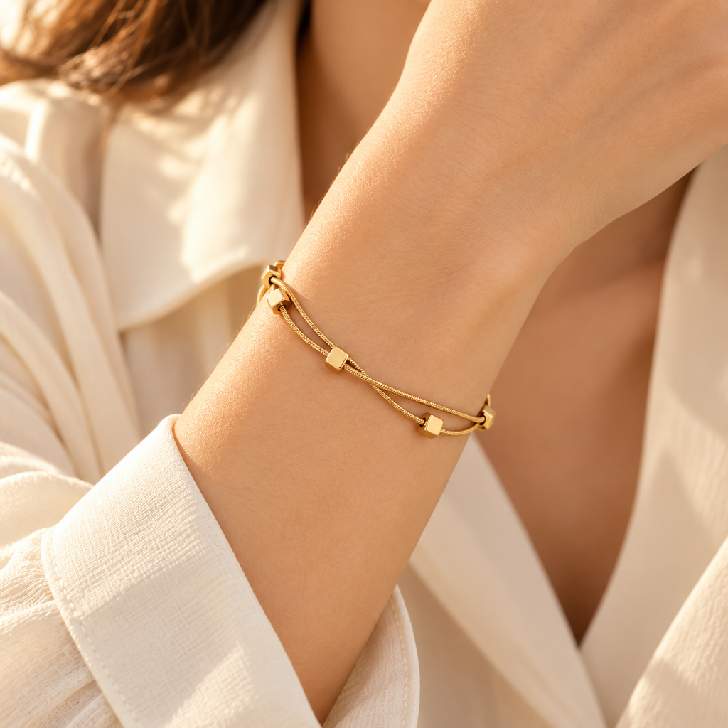 Elara Double Chain Bracelet