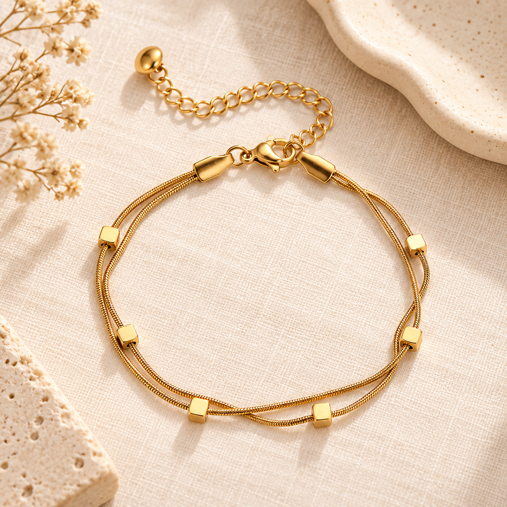 Elara Double Chain Bracelet