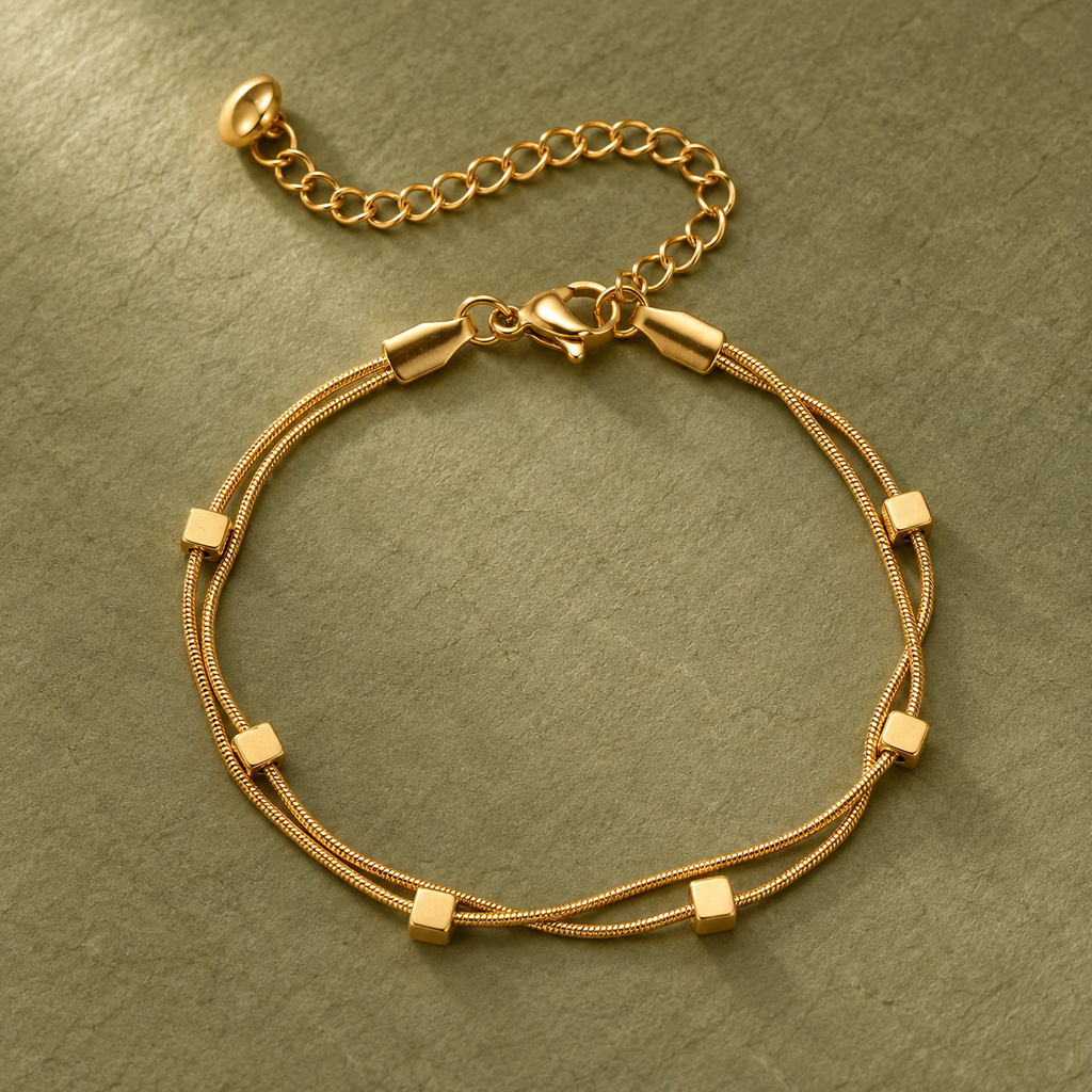 Elara Double Chain Bracelet