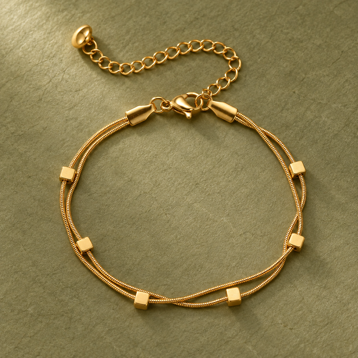 Elara Double Chain Bracelet