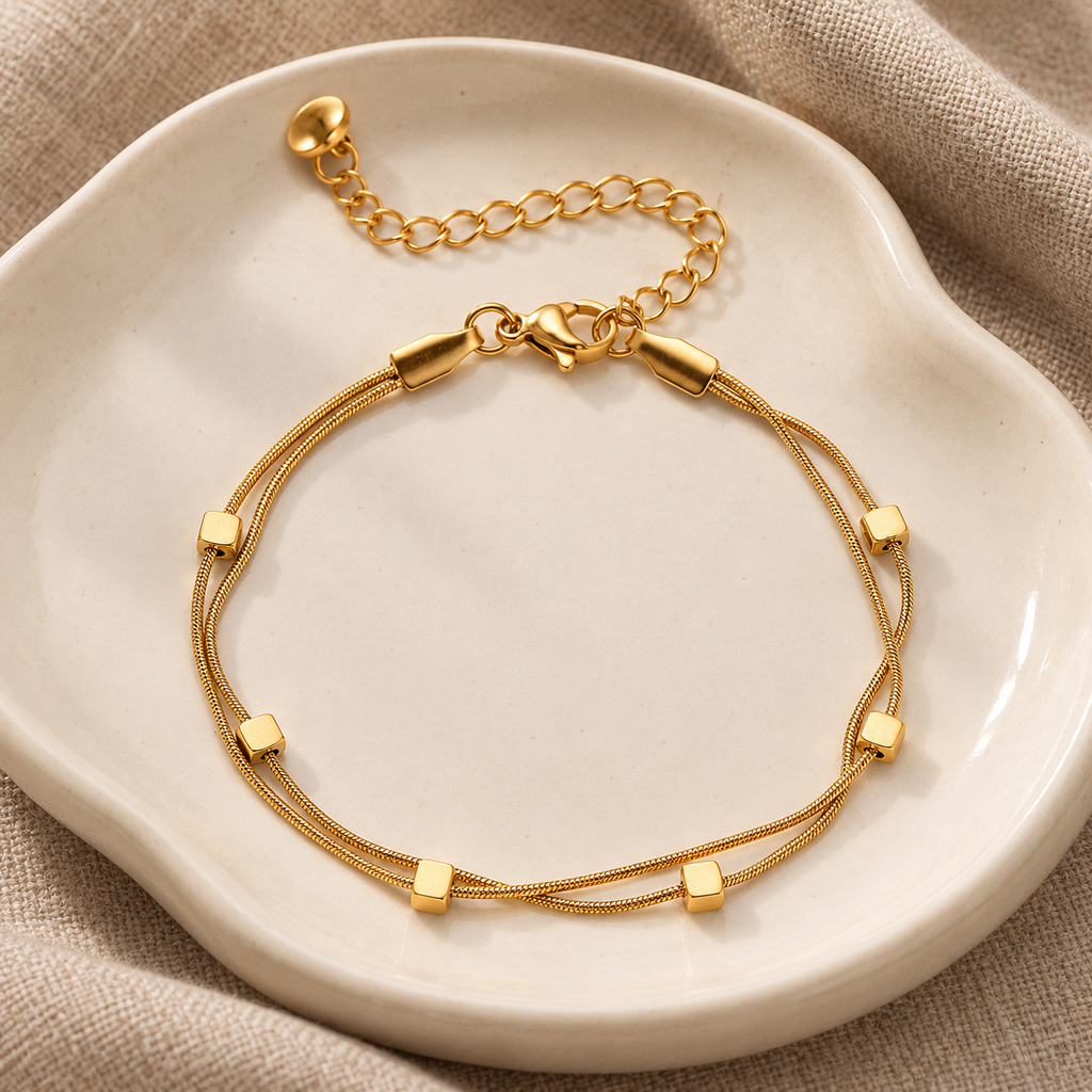 Elara Double Chain Bracelet
